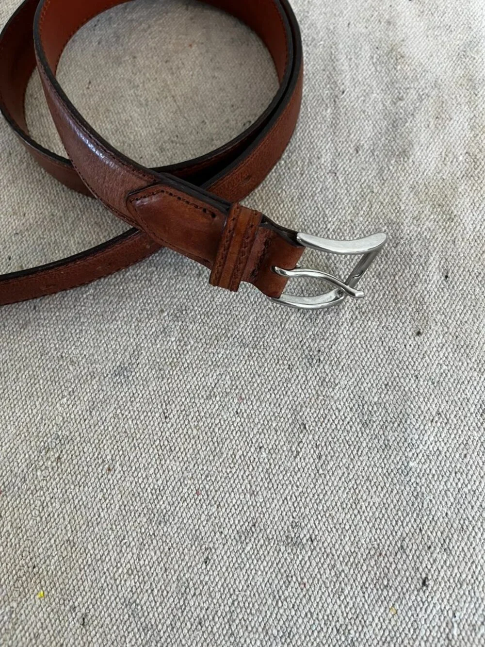 Polo Ralph Lauren Men's Brown Classic Full-Grain Leather Belt Sz 38